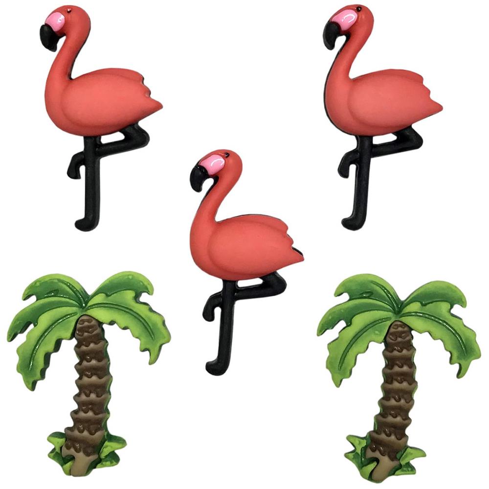 Pink Flamingo - Button Theme Pack