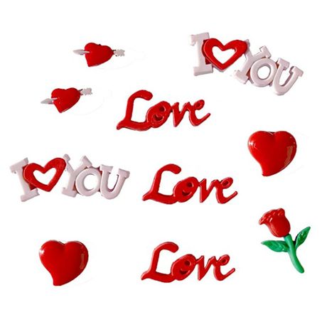 Buttons Galore Theme Buttons - Love You