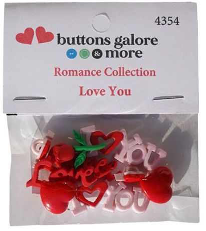 Buttons Galore Theme Buttons - Love You