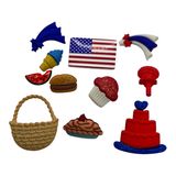 Buttons Galore Theme Pack - Patriotic Picnic