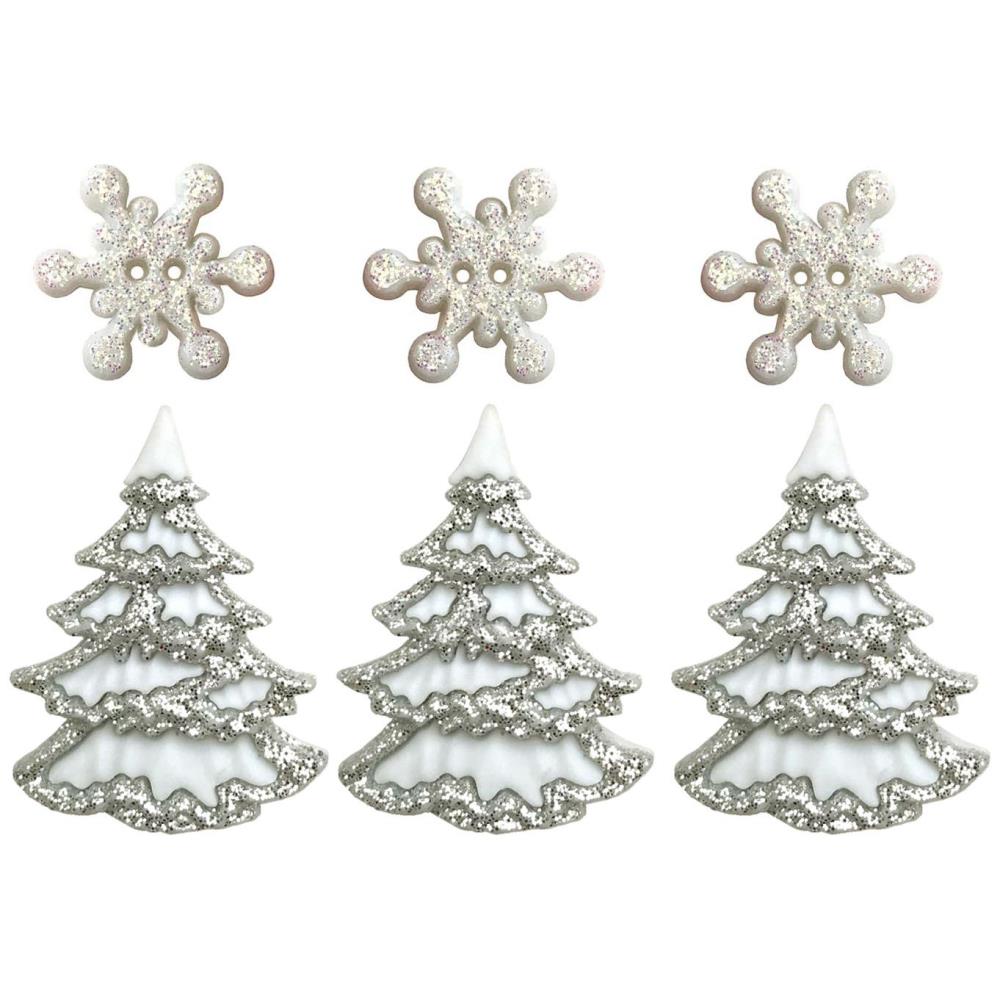 White Christmas - Button Theme Pack