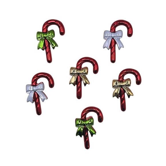 Bright Candy Canes - Christmas Button Pack