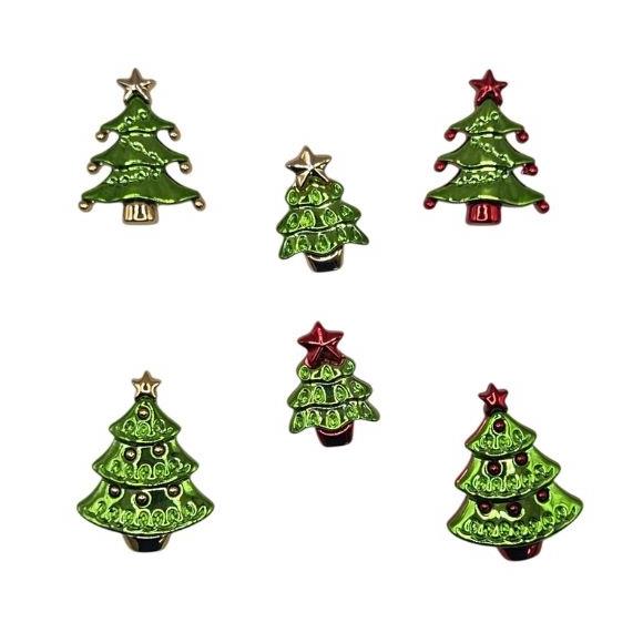 Festive Trees - Christmas Button Pack