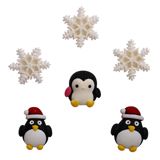 Buttons Galore Flatbackz - Winter Waddlers