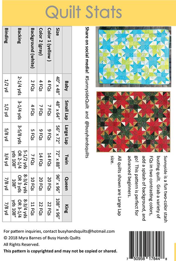 Sunnyside - Quilt Pattern