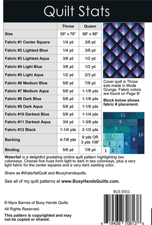 Waterfall - Quilt Pattern