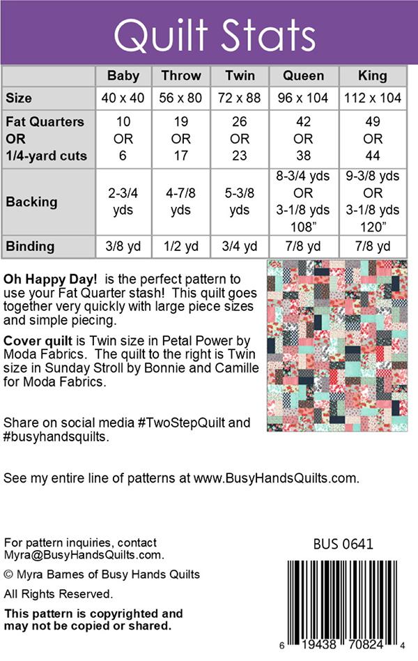 Oh Happy Day - Quilt Pattern