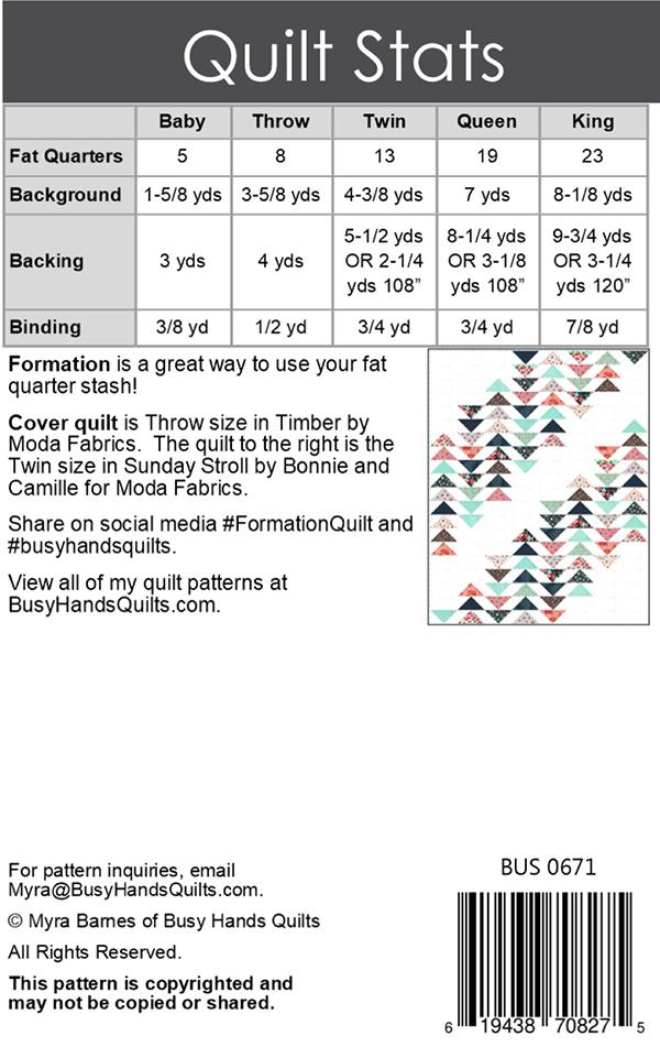 Formation - Quilt Pattern