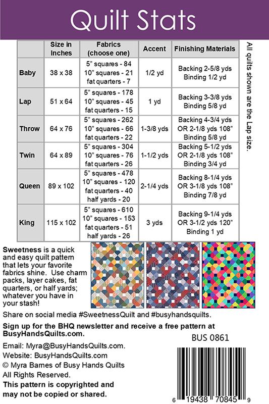 Sweetness - Quilt Pattern
