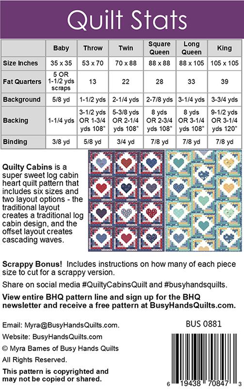 Quilty Cabins - Quilt Pattern