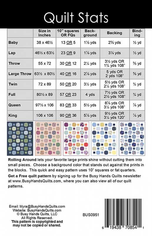 Rolling Around - Quilt Pattern