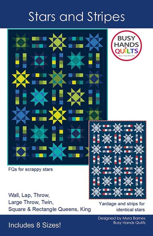 Stars and Stripes - Quilt Pattern, zoomed in. Select this picture to zoom back out.