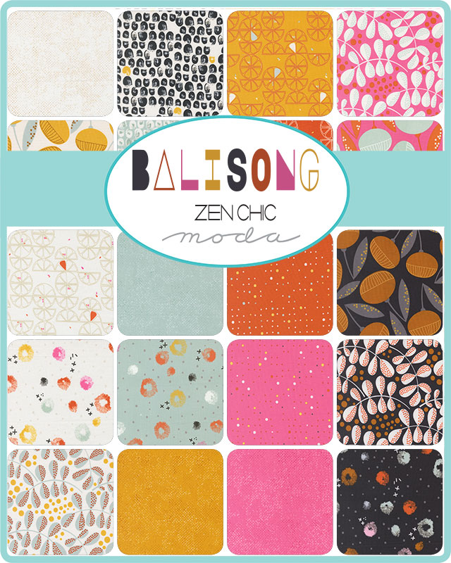 Balisong Flower Seaglass - Quilt Fabric