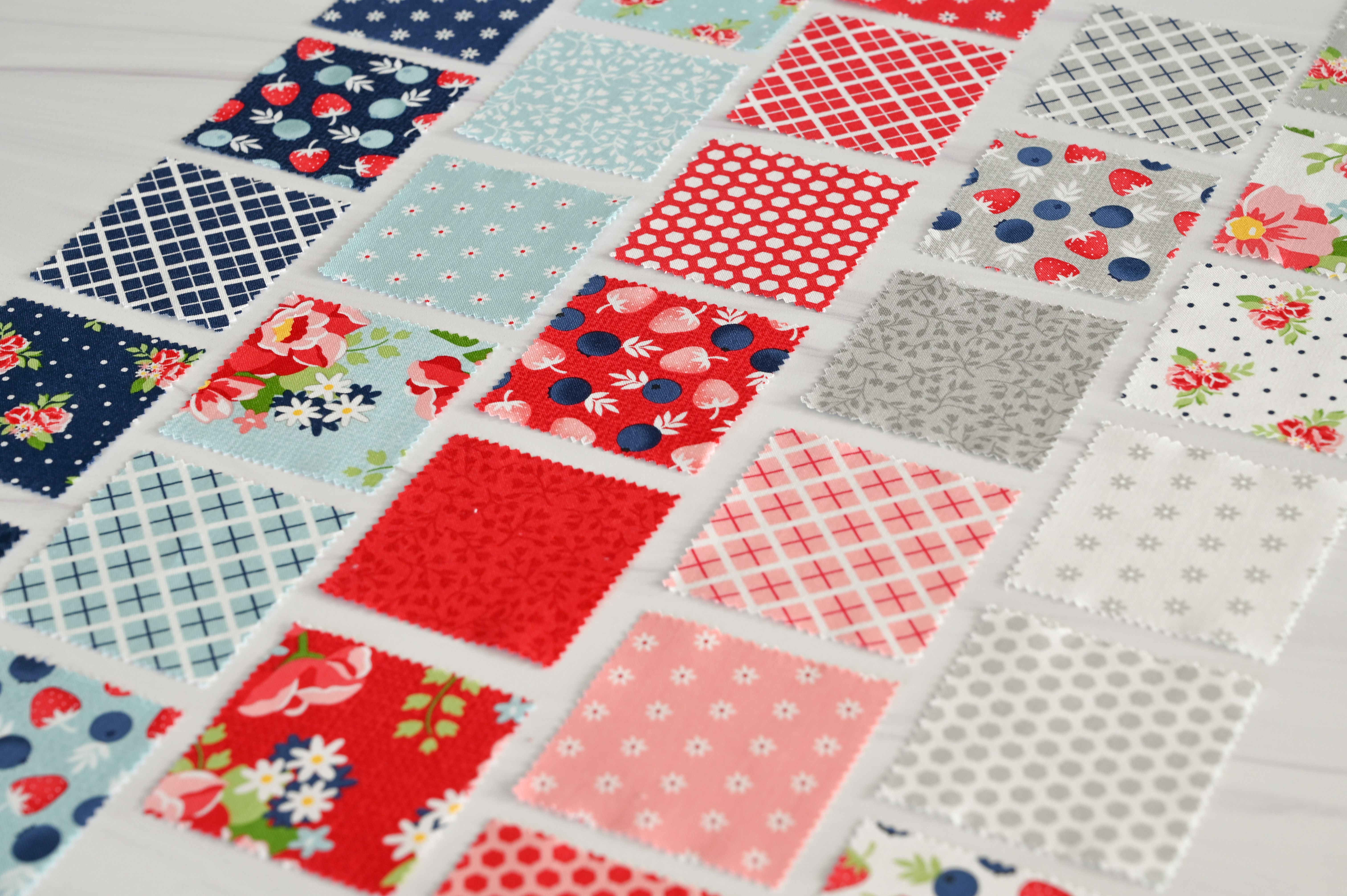 Berry Basket Blue Raspberry - Quilt Fabric