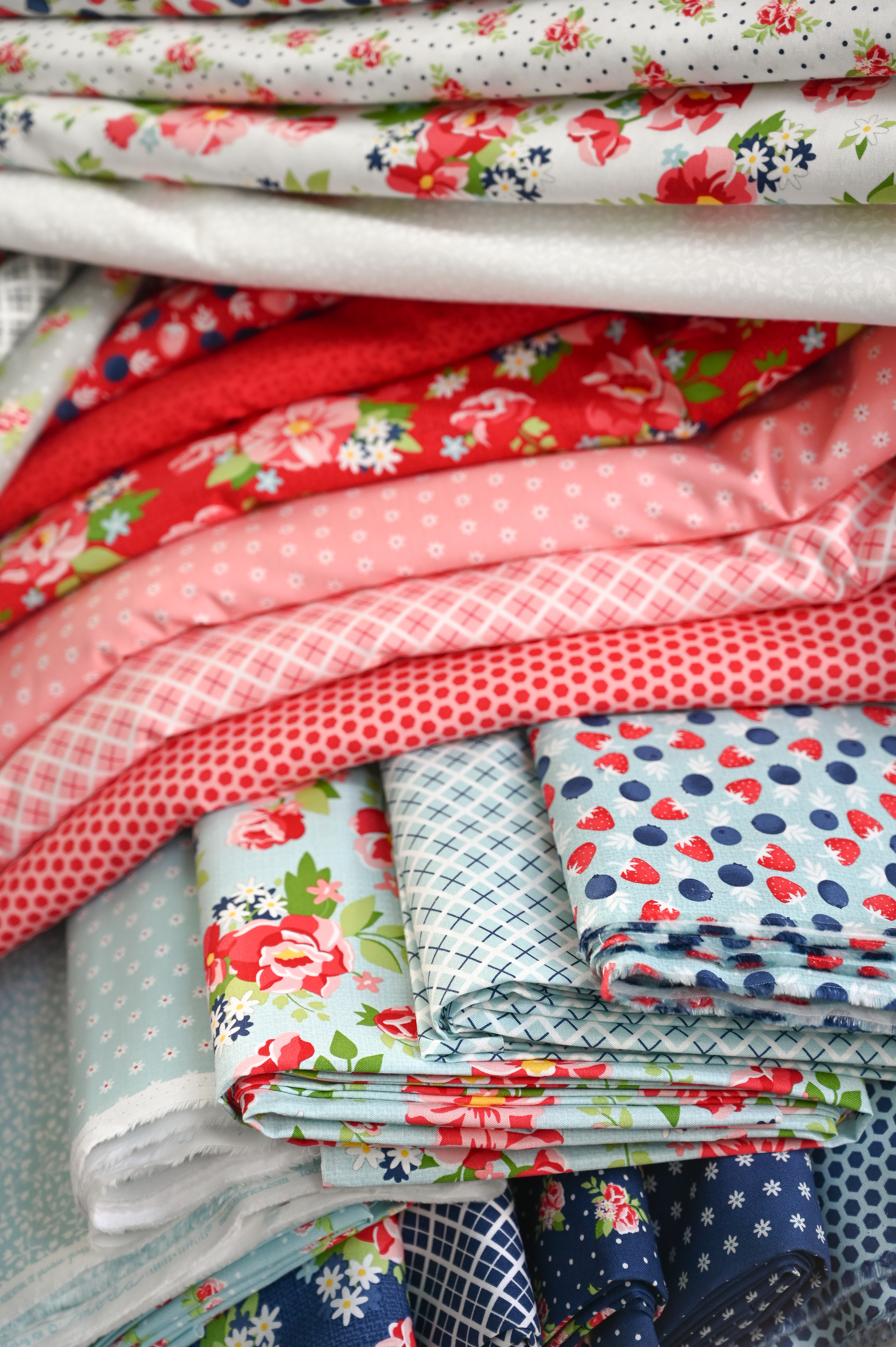 Berry Basket Blue Raspberry - Quilt Fabric