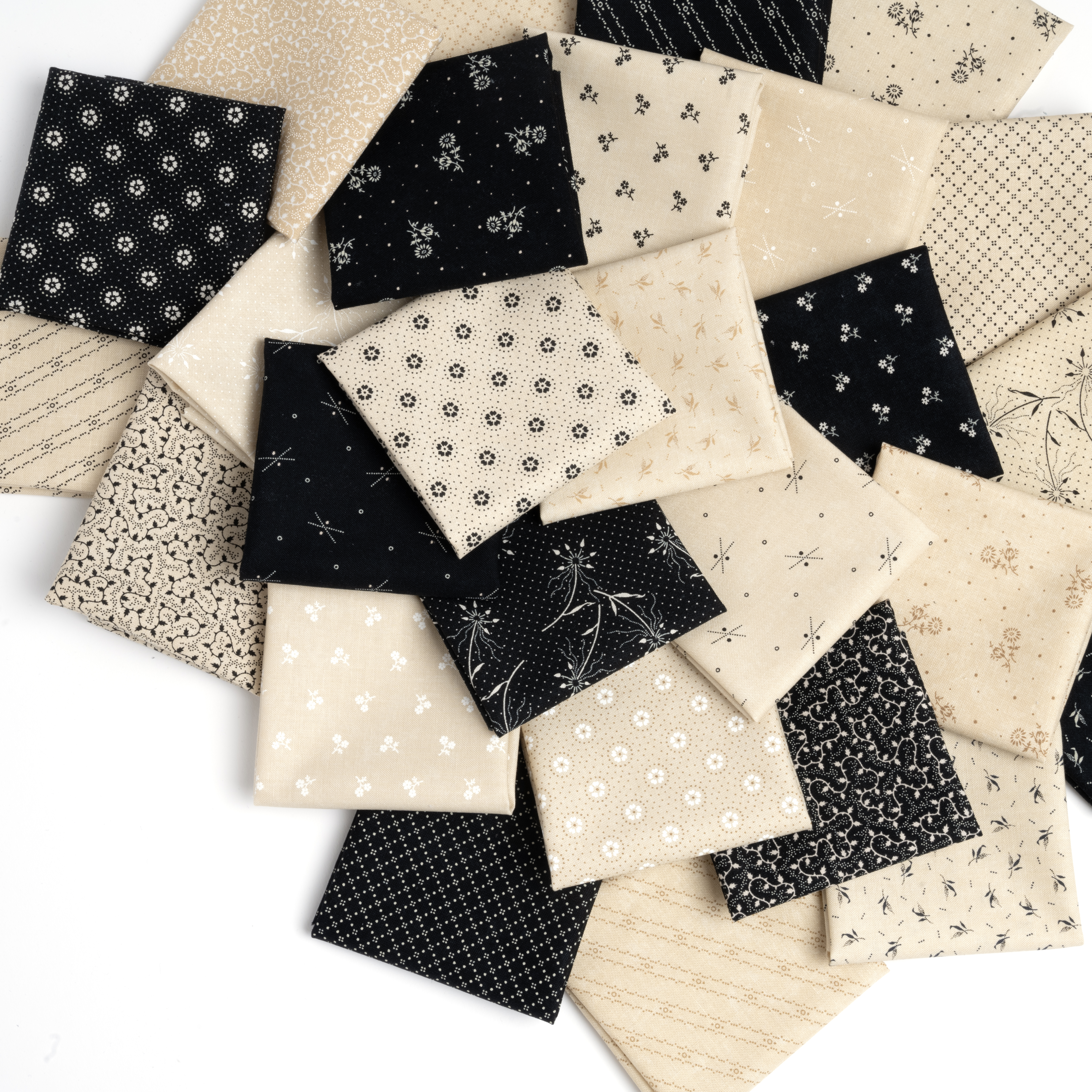 Blackbirds Nest Nesting - Tan Tonal - Quilt Fabric