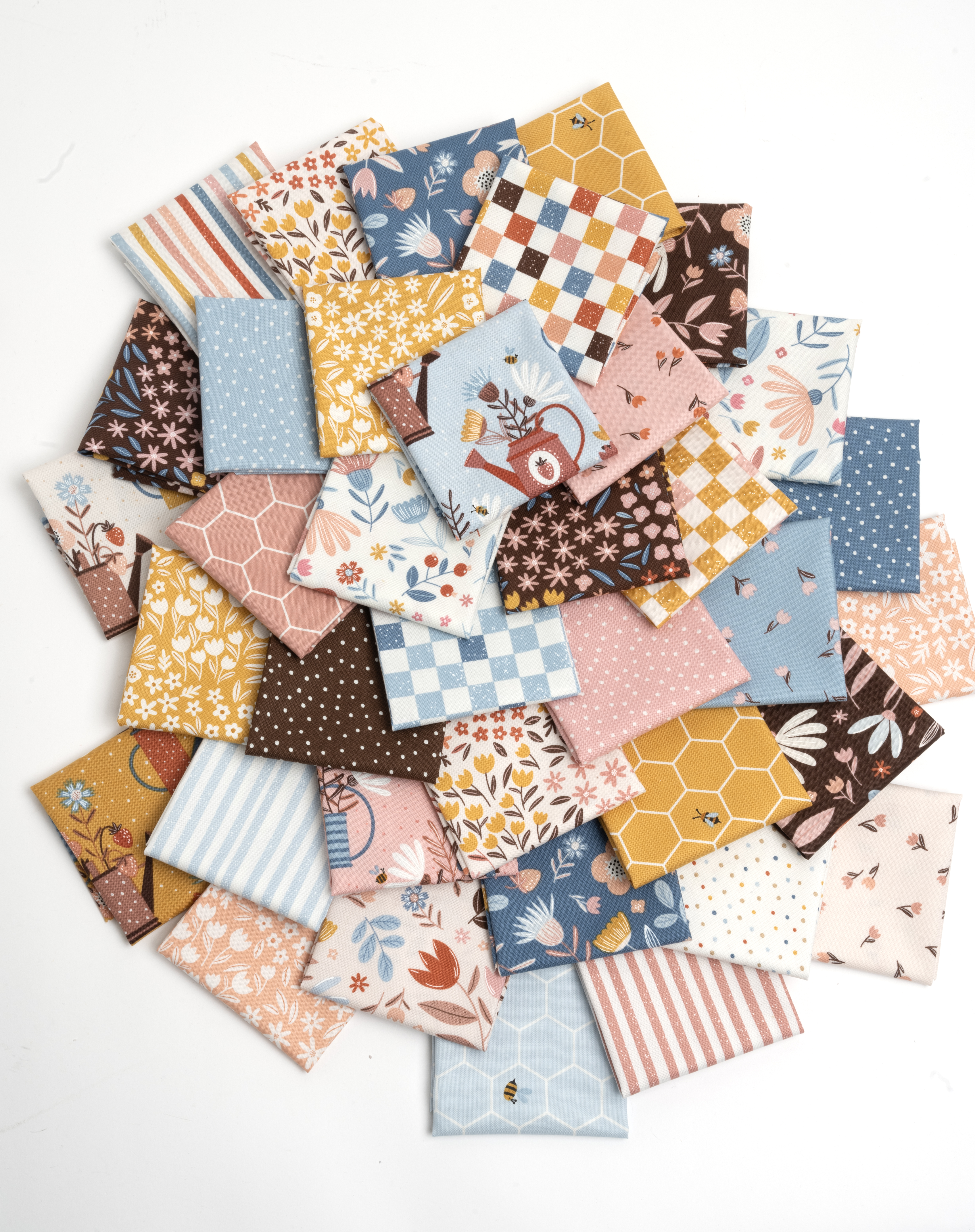 Blossoms And Blooms Flowers Blush - Quilt Fabric