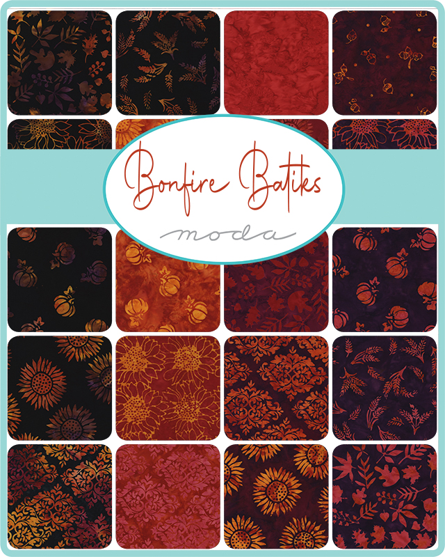 Bonfire Batiks Amethyst - Batiks Autumn Fall - Quilt Fabric