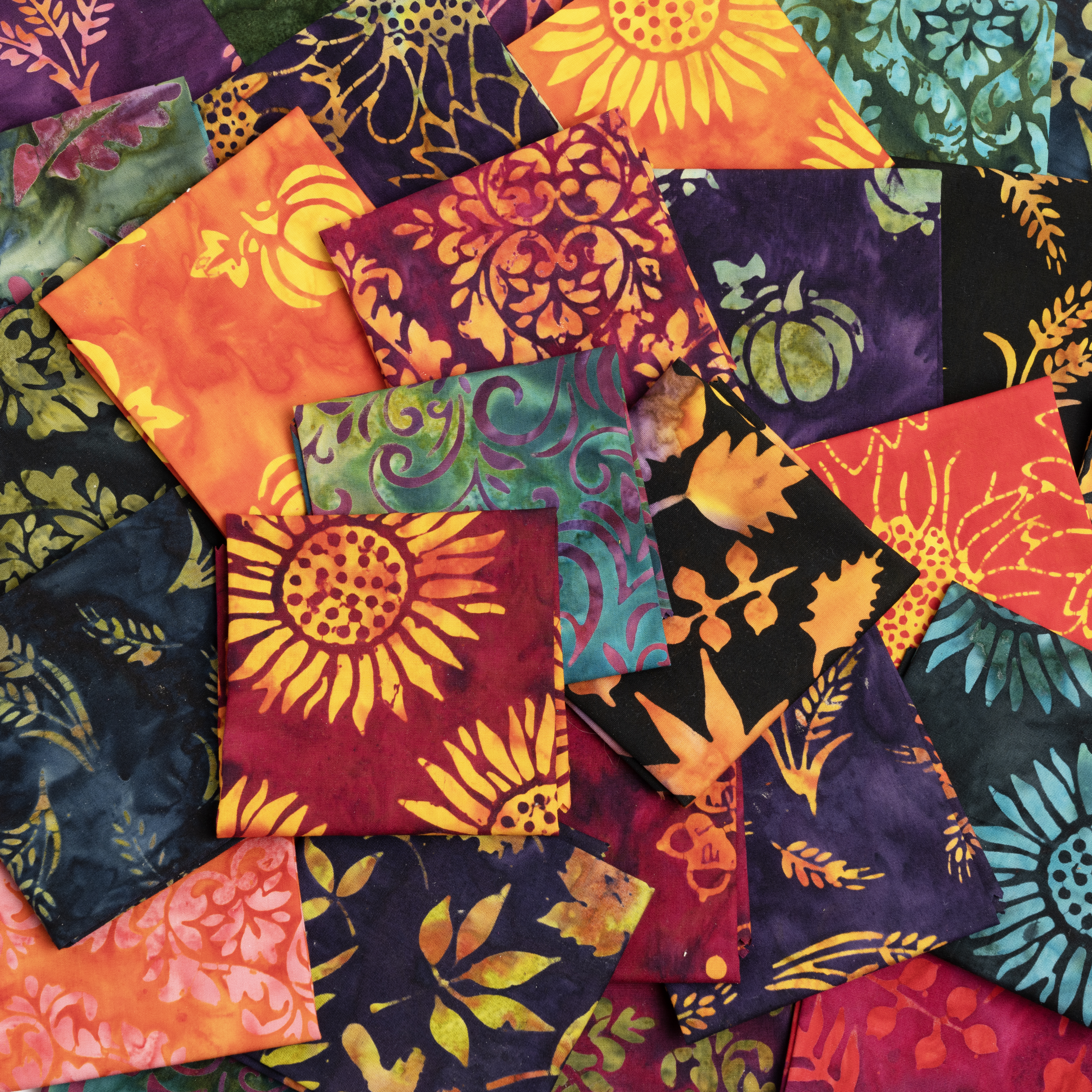 Bonfire Batiks Amethyst - Batiks Autumn Fall - Quilt Fabric