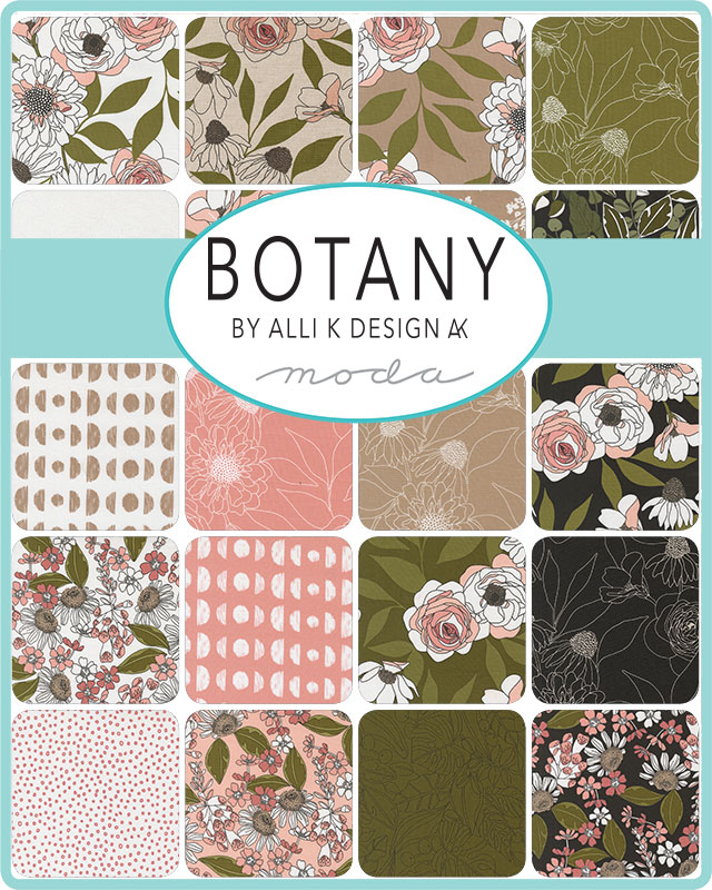 Botany Mochi Linen Ink - Quilt Fabric