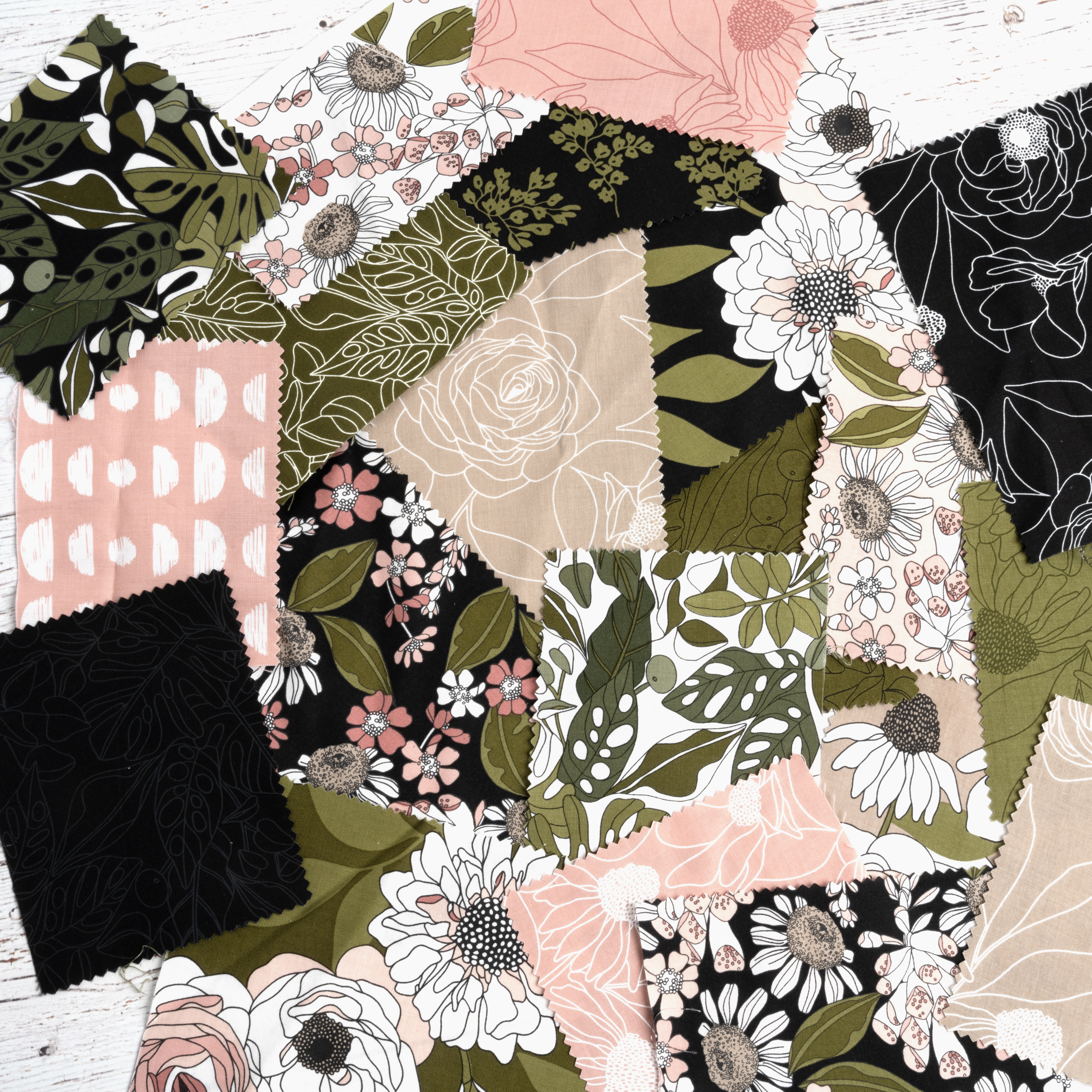Botany Mochi Linen Ink - Quilt Fabric