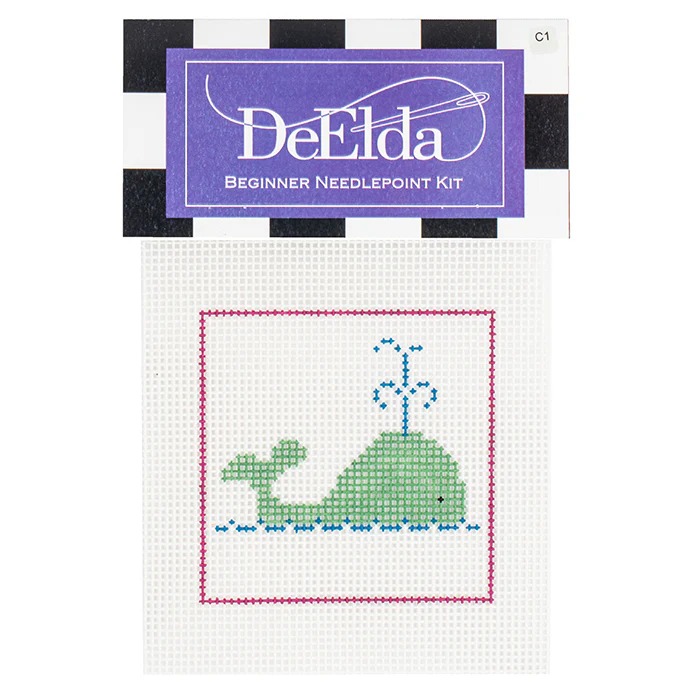 Whale Beginner Needlepoint Kit
