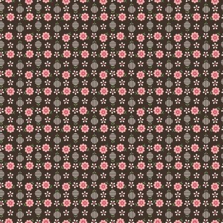 Bee Dots Ida Marie Raisin - Quilt Fabric