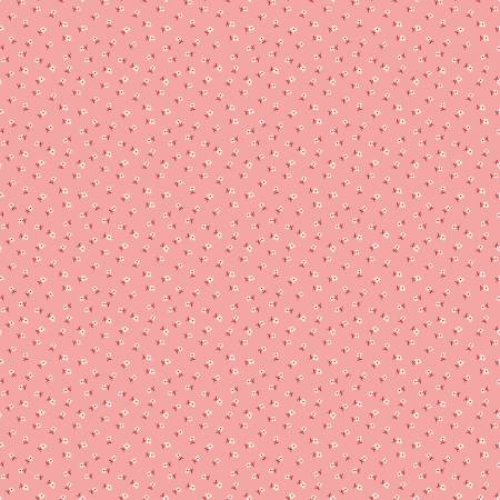 Bee Dots Lillian Coral - Quilt Fabric