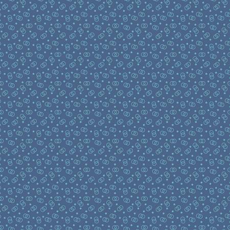 Bee Dots Lucille Denim - Quilt Fabric