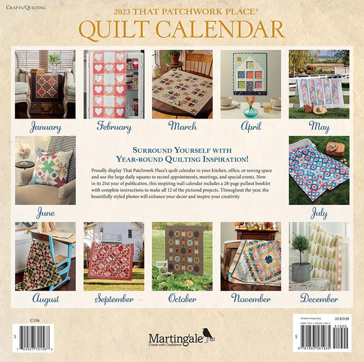 2023 That Patchwork Quilt Calendar - Quilt Pattern