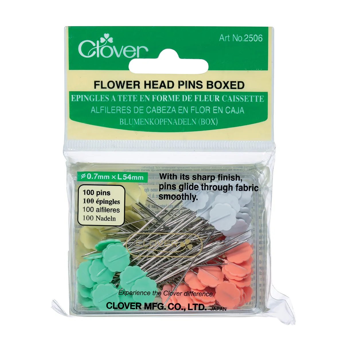 Flower Head Pins Boxed