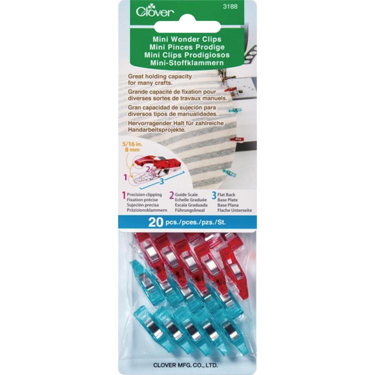 Mini Wonder Clips Red & Blue 20ct