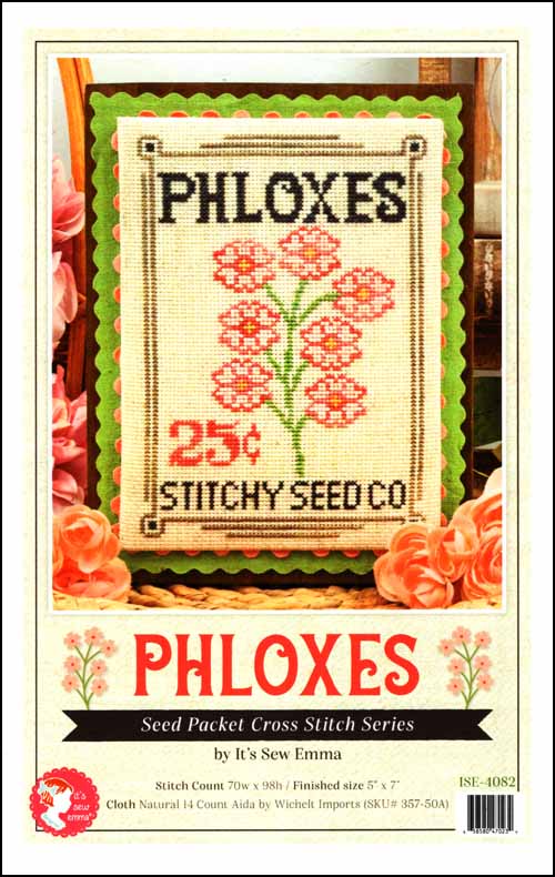 Phloxes Seed Packet - Cross Stitch Pattern