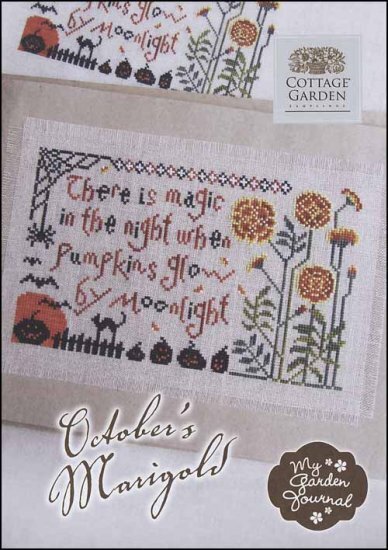 October's Marigold - Cross Stitch Pattern