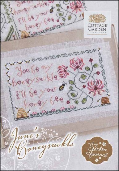 June's Honeysuckle - My Garden Journal - Cross Stitch