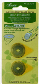 Clover Rotary Blade 28mm 2pc