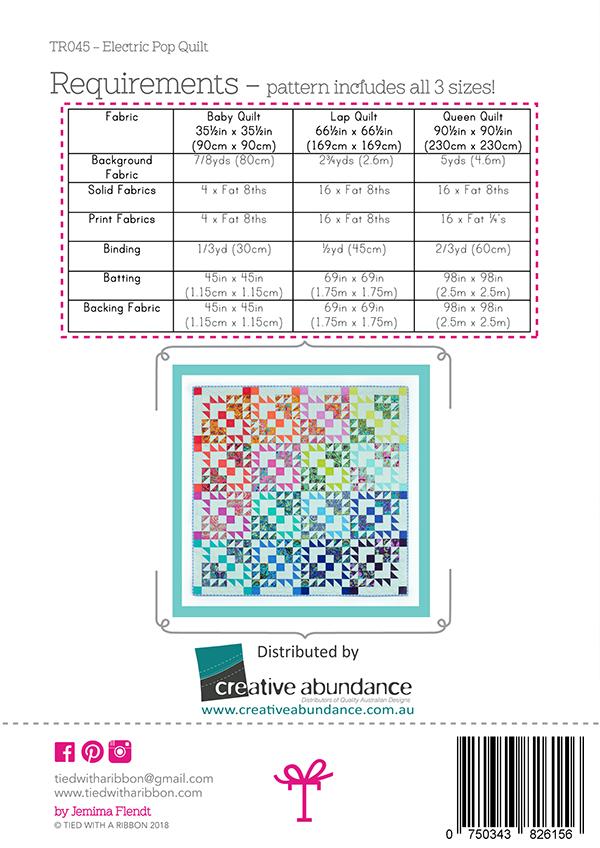 Electric Pop - Quilt Pattern