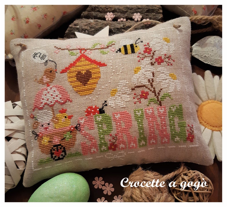 Hello Spring - Cross Stitch Pattern