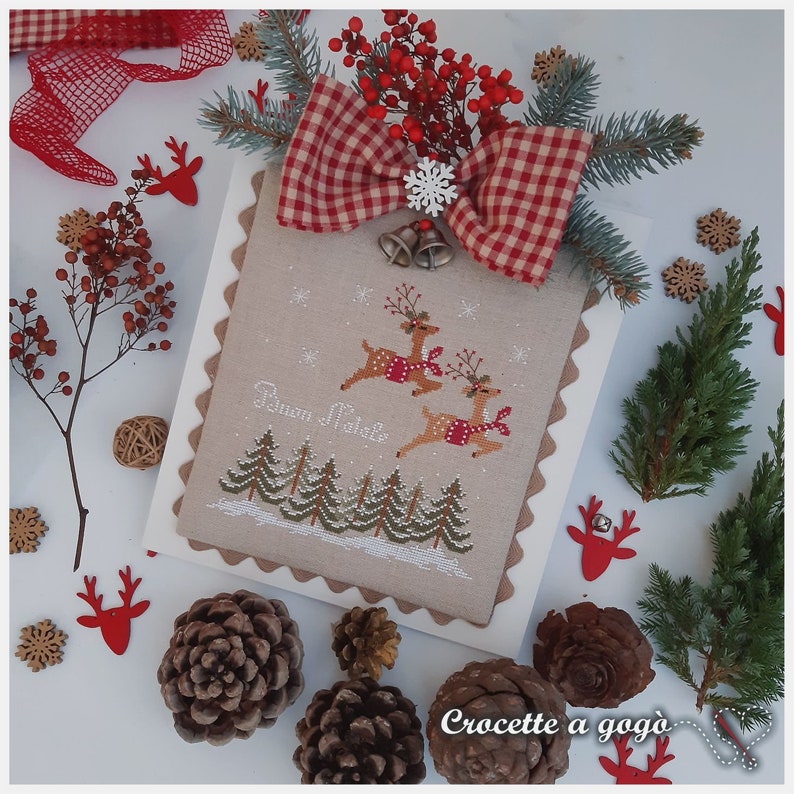 Due Renne A Natale - Cross Stitch Pattern