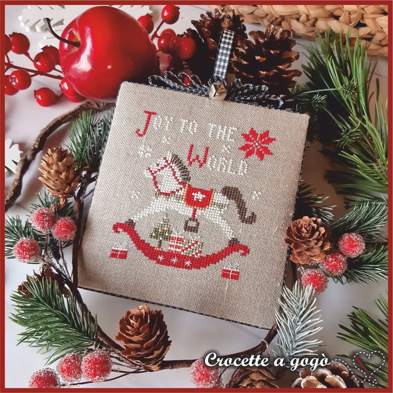 Christmas Vintage Series - 1 Rocking Horse - Cross Stitch