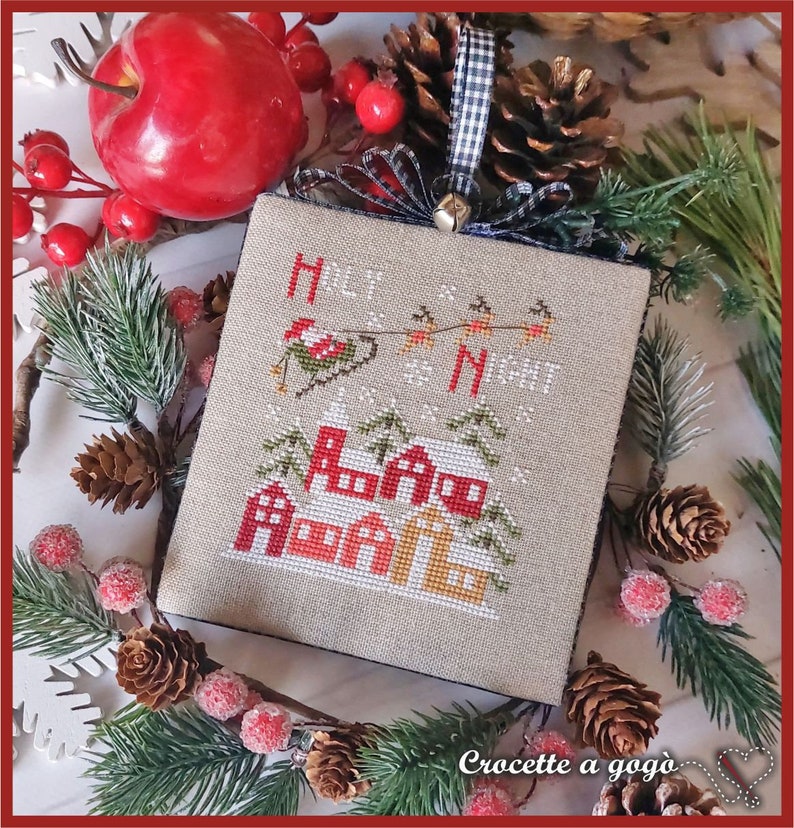 Christmas Vintage Series - 8 Notte Santa - Cross Stitch 