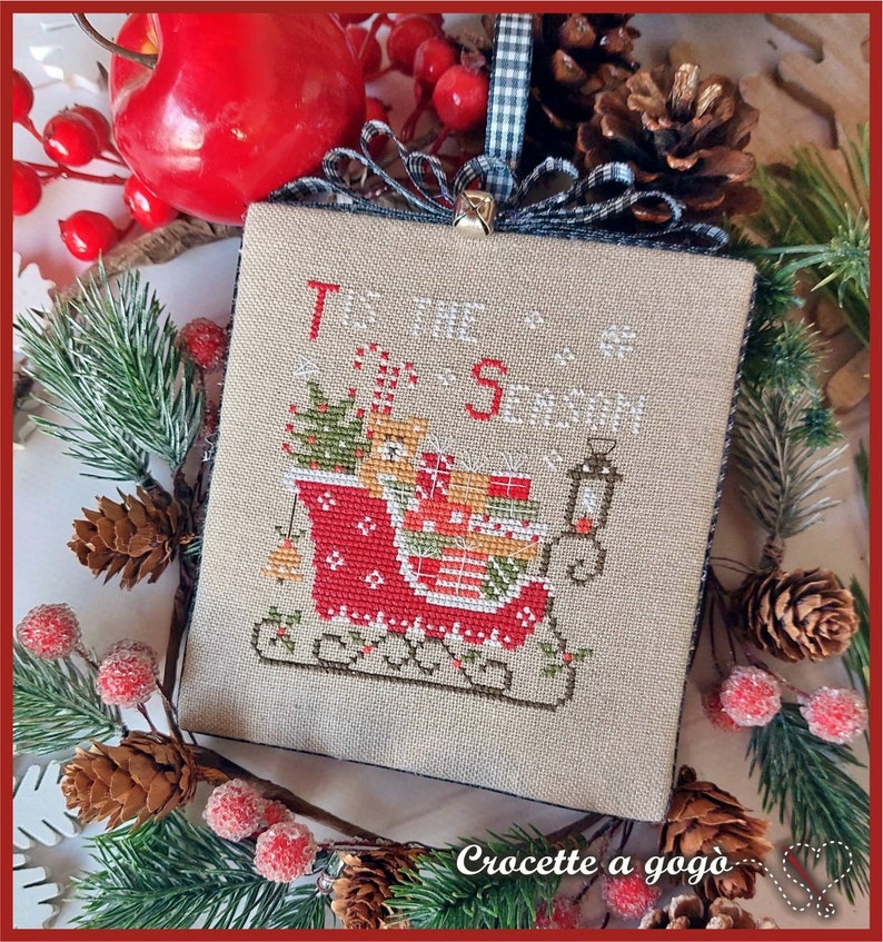 Christmas Vintage Series - 9 Slide - Cross Stitch Pattern