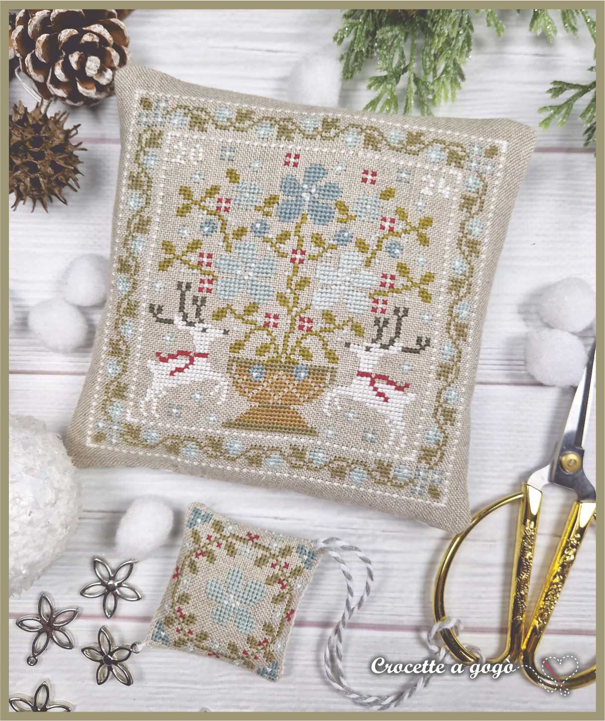 Winter Basket - Cross Stitch Pattern