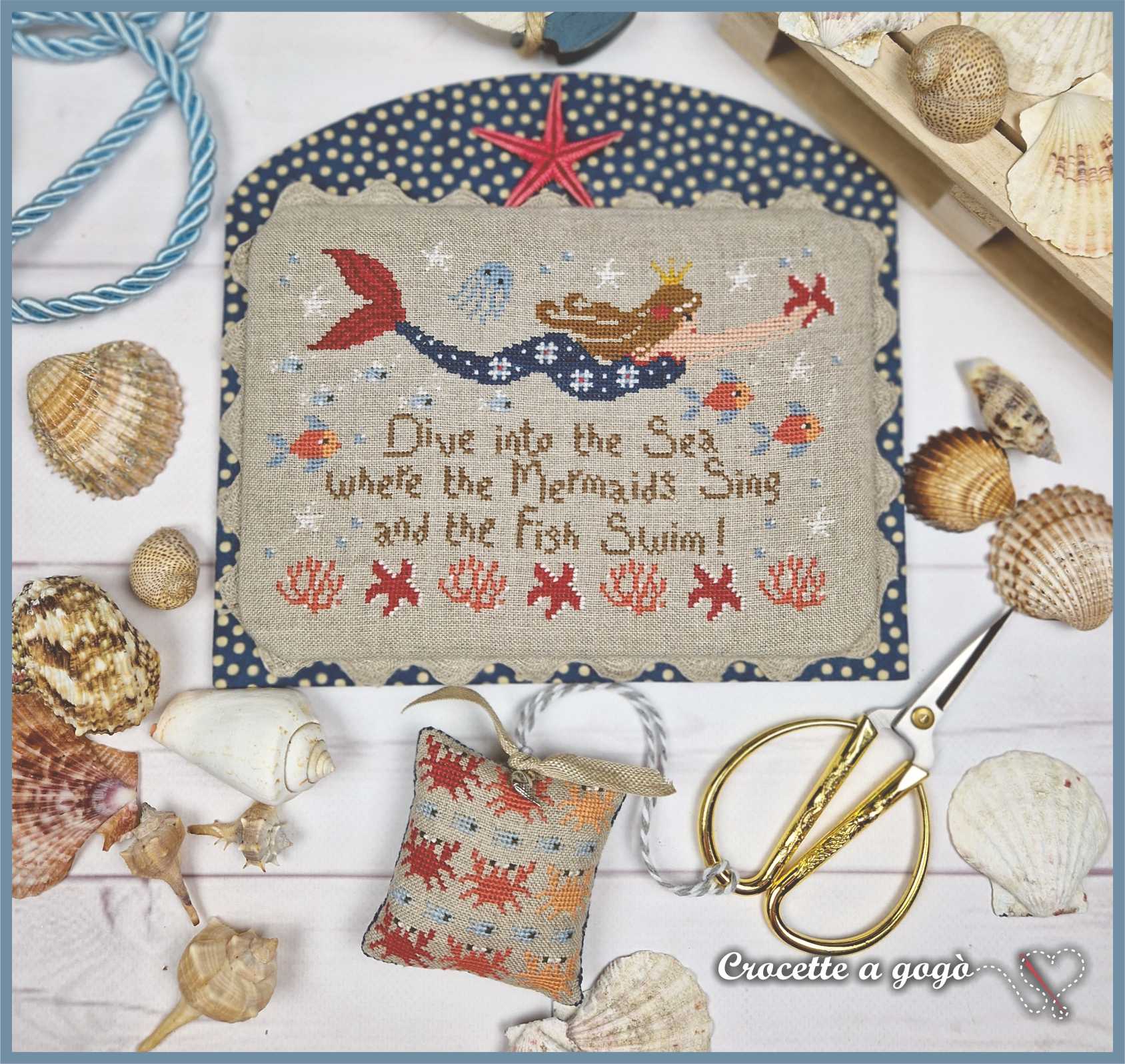 Queen of Mermaids - Cross Stitch Pattern