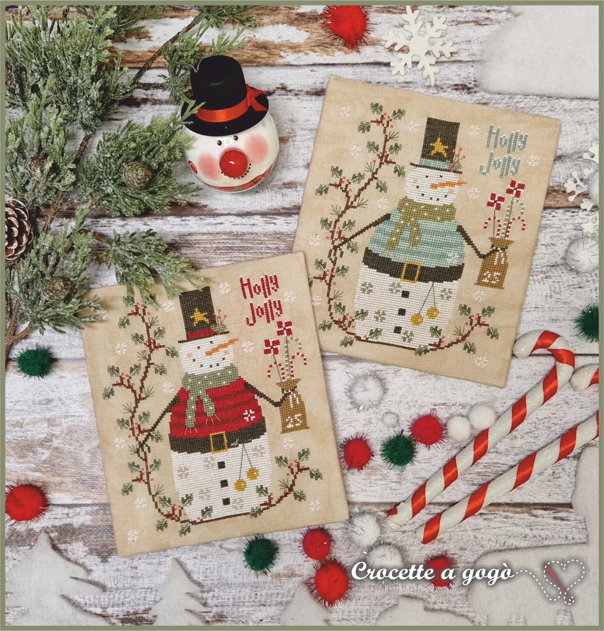 Holly Jolly - Christmas Cross Stitch Pattern