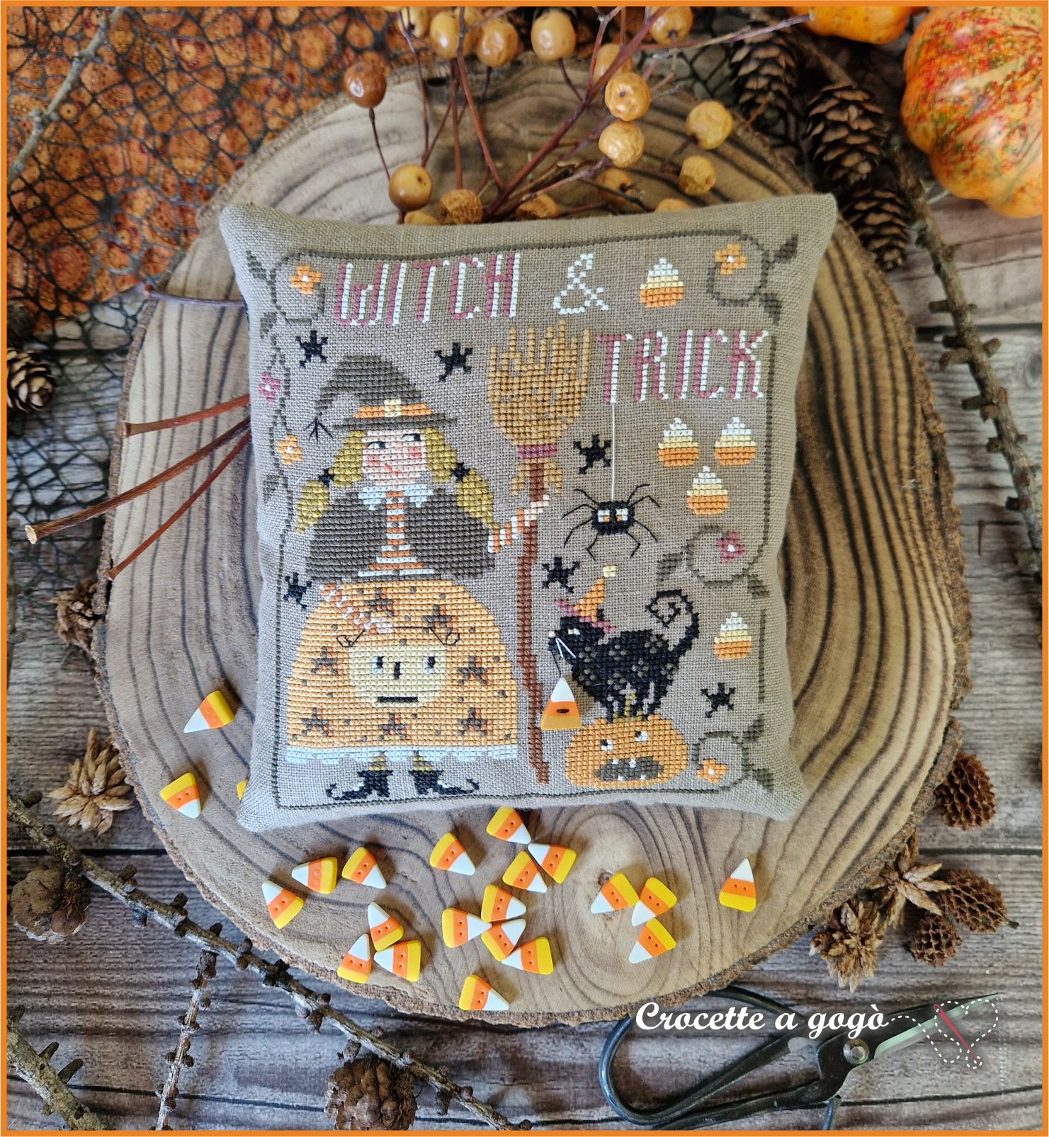 The Little Witch - Halloween Cross Stitch Pattern
