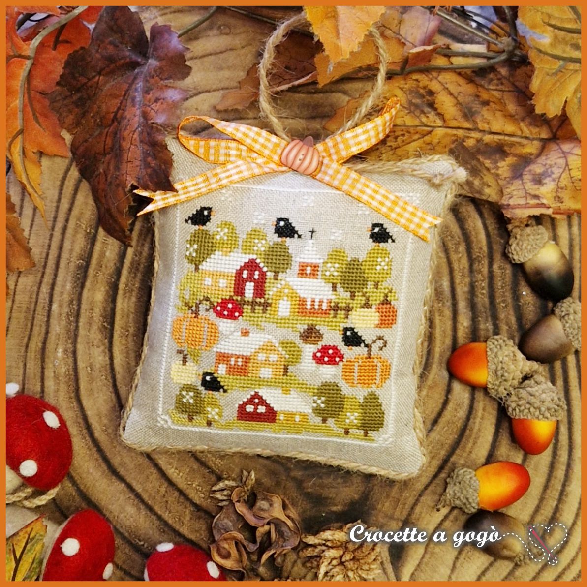 Autumn Tiny Village - Cross Stitch Pattern
