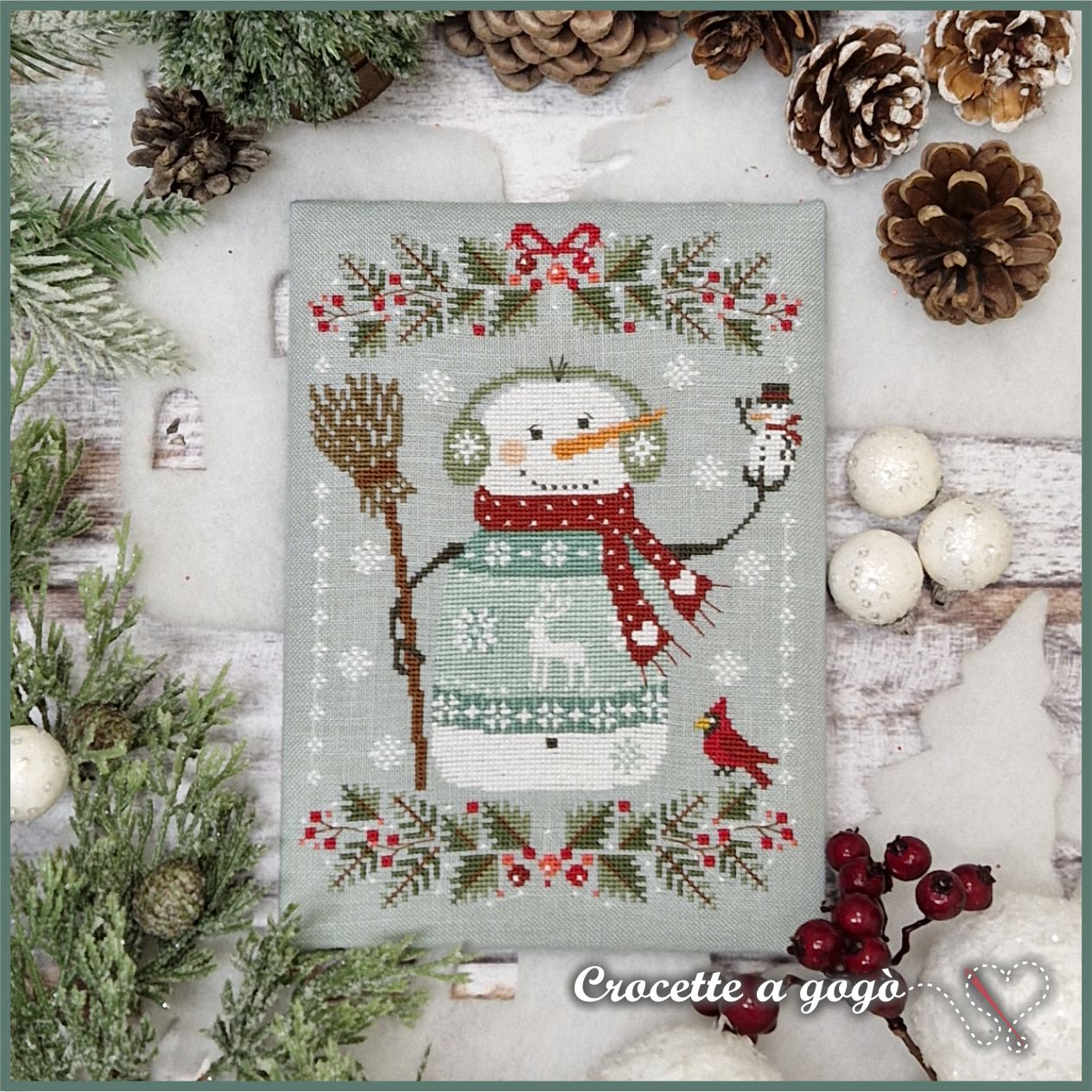 Blue Sweater Weather - Christmas Cross Stitch Pattern