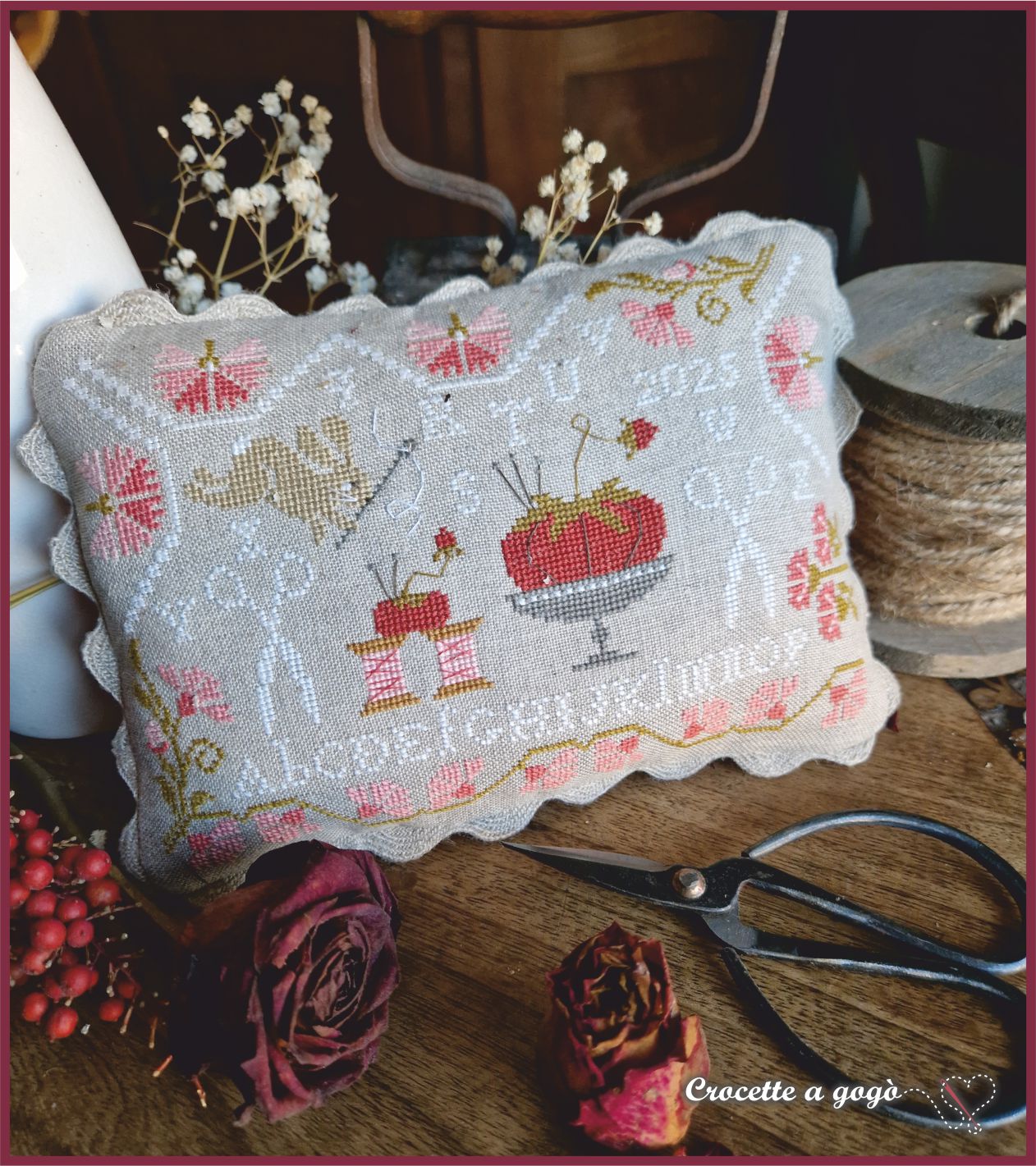 A Stitching Bunny - Cross Stitch Pattern