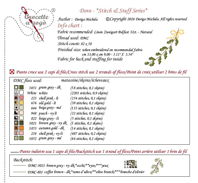 Dove - Cross Stitch Pattern